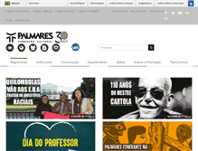 Tablet Screenshot of palmares.gov.br